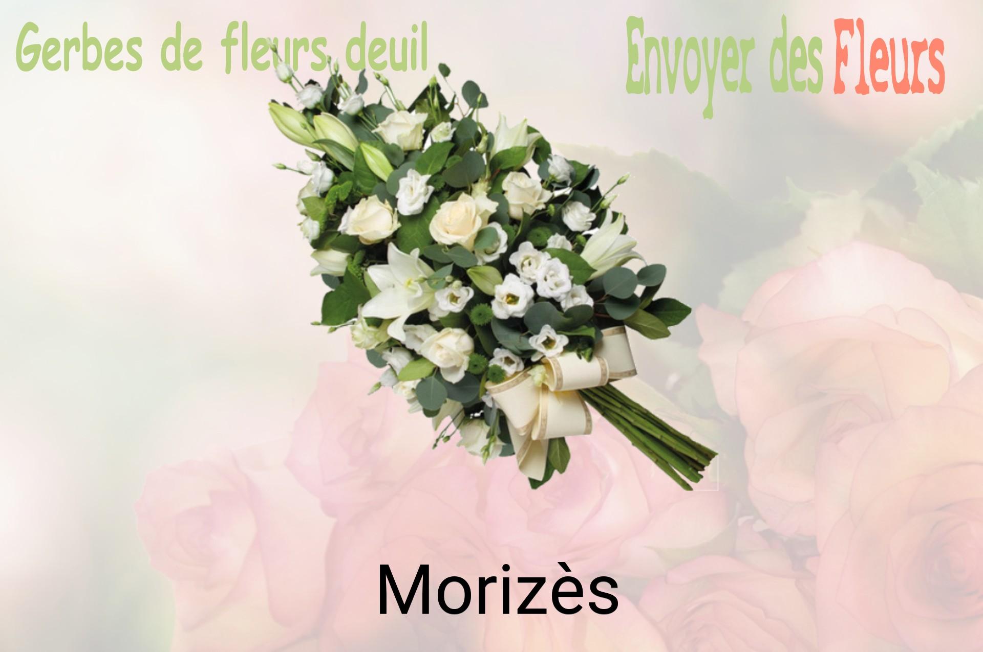 Gerbe de fleurs de deuil livrée à Morizès
